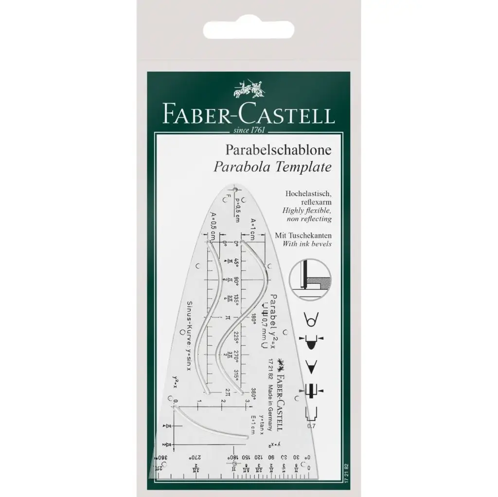 [FCPS] Faber-Castell: Parabolic Template - Parabelschablone
