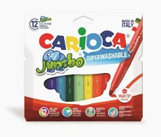 12 Carioca Jumbo Filzstifte - Felt Pens