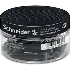 [SIblack30] Schneider Tintenpatronen schwarz - Ink Cartridges black (30) 