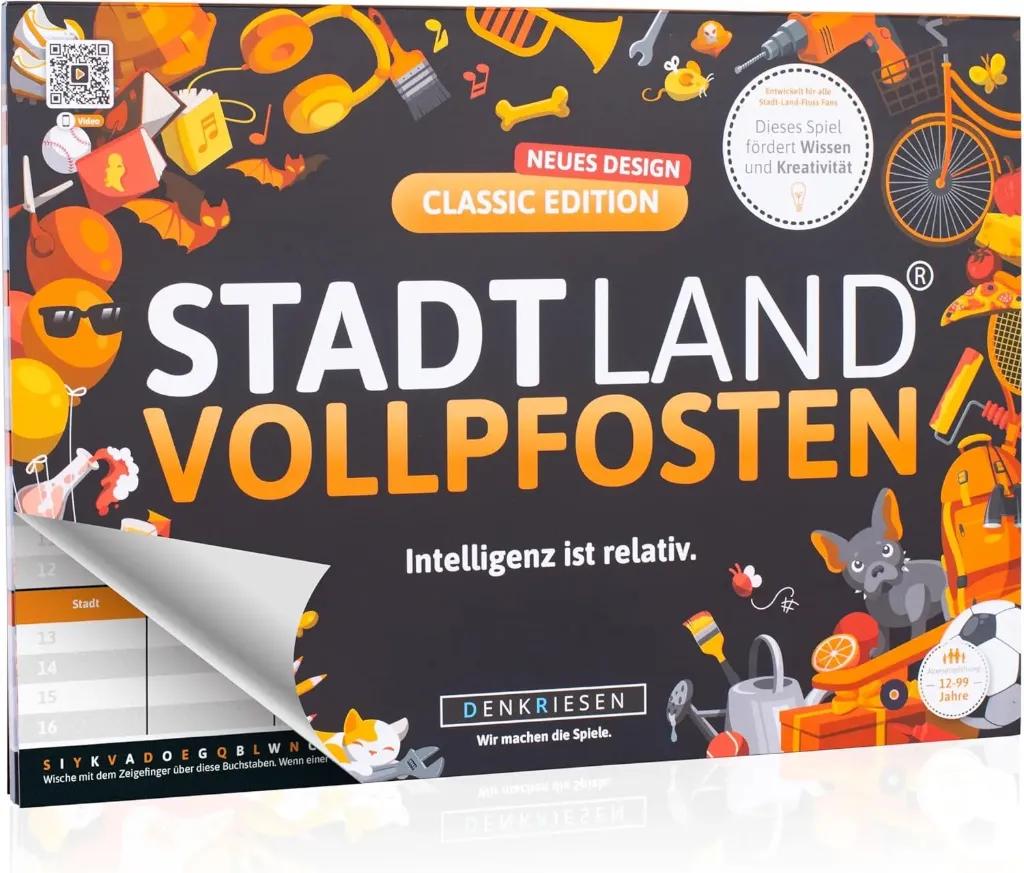 Stadt Land Vollpfosten Classic Edition 2-50 Spieler ab 12 Jahre