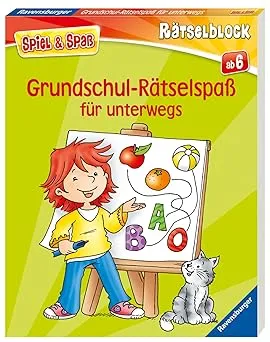 Grundschul-Rätselspaß für unterwegs: Rätselbuch