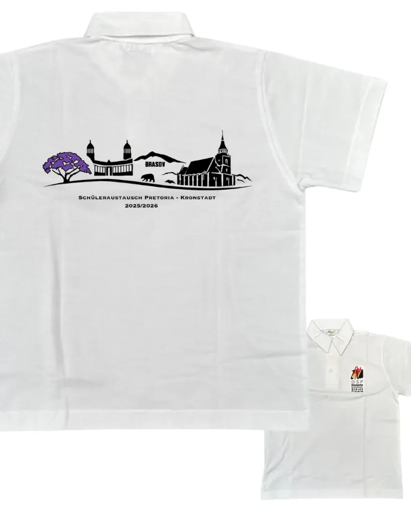 Romänienaustausch Logo: DSP Polo Shirt White - Weiß