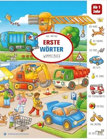 Erste Wörter Wimmelbuch: Bilderbuch für Kinder ab 1 Jahr