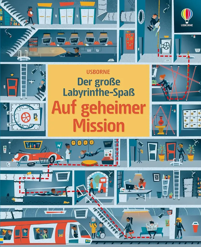 Der große Labyrinthe-Spaß: Auf geheimer Mission: Spuren verfolgen, Codes knacken und Geheimgänge finden