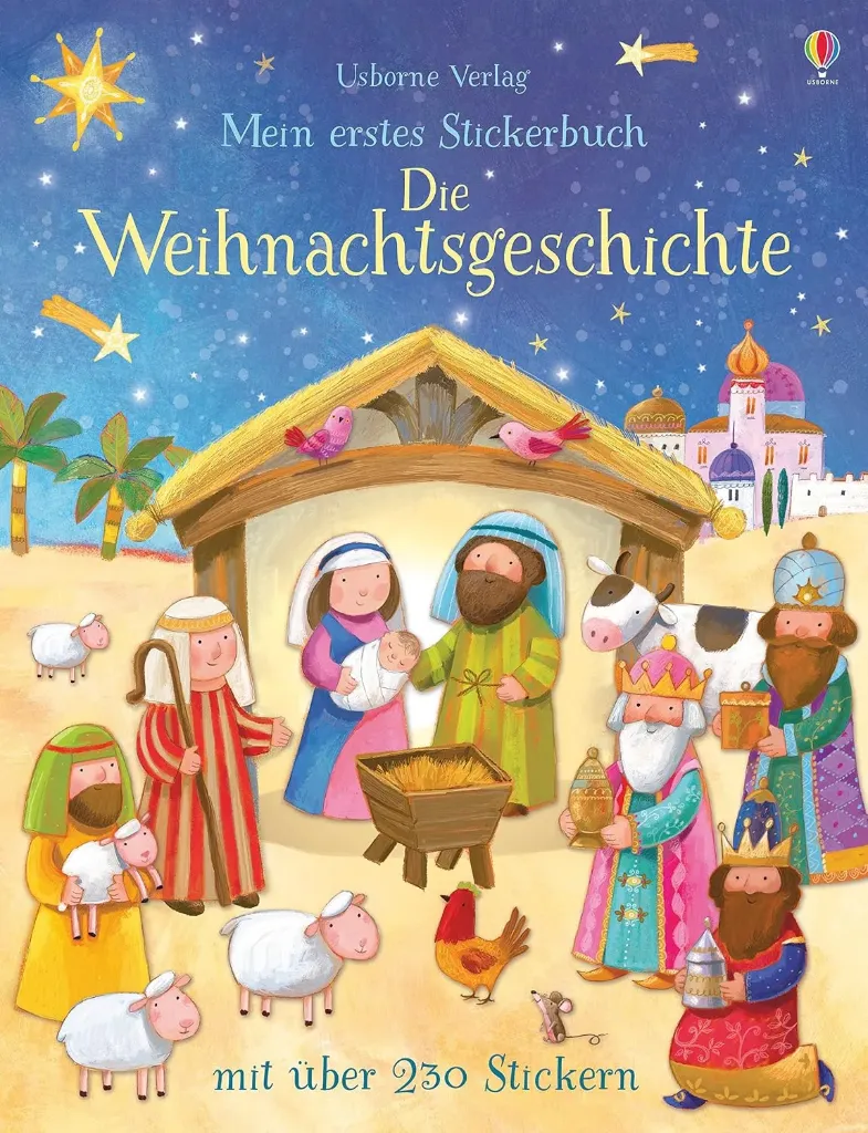Mein erstes Stickerbuch: Die Weihnachtsgeschichte: Mit über 230 Stickern