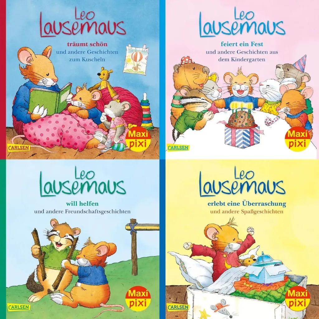 Maxi-Pixi-4er-Set 80: Meine liebsten Geschichten von Leo Lausemaus