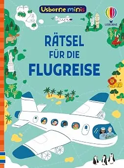 Rätsel für die Flugreise: Rätselbuch im kleinen Format – mit Lösungen – Beschäftigungsbüchlein für Kinder ab 6 Jahren