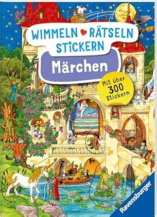 Ravensburger Wimmeln, Rätseln, Stickern: Märchen